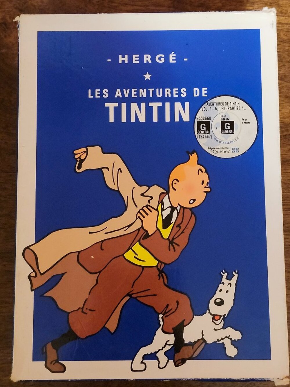 The Adventures of Tintin DVD Box Set English And French